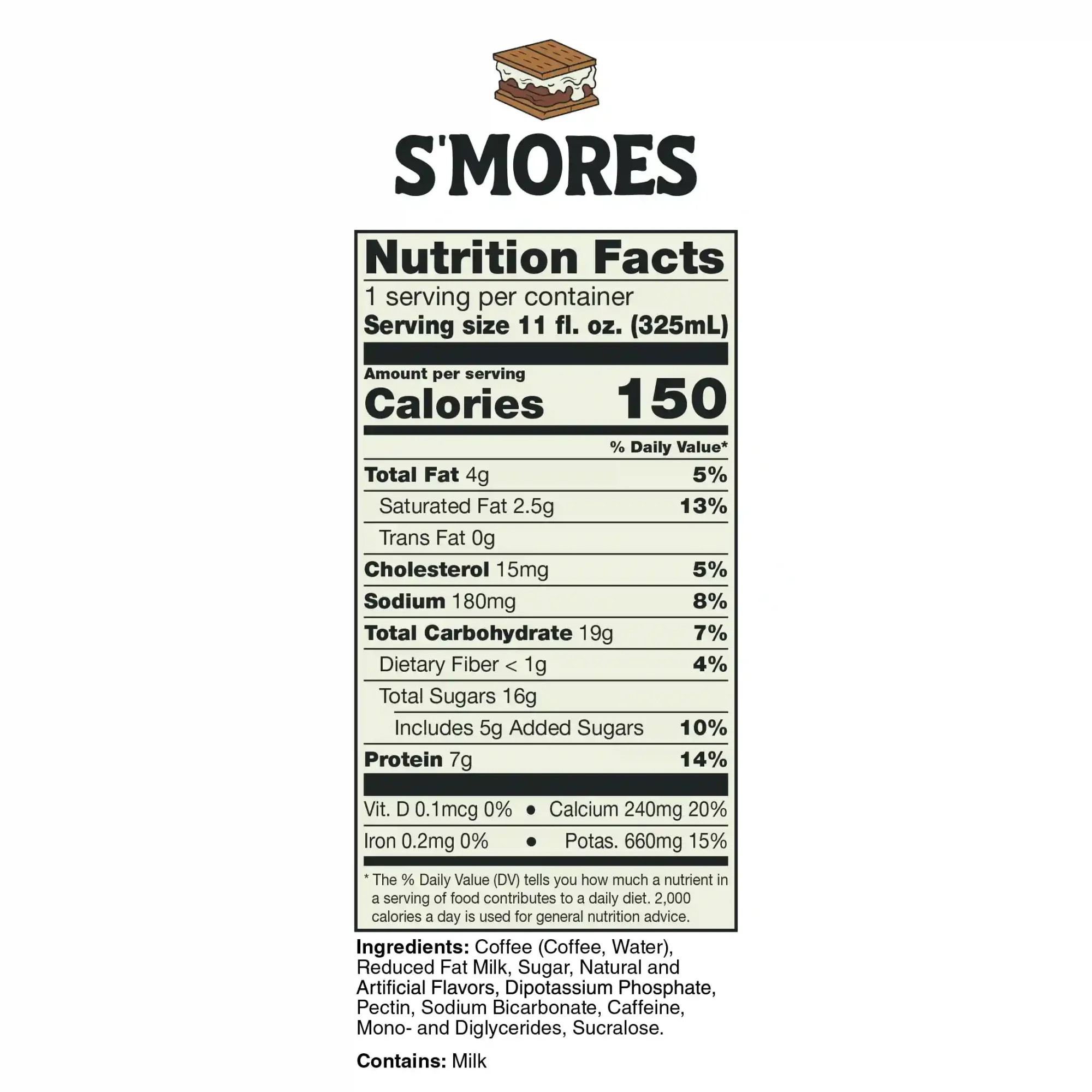 Alternative view of S'mores Latte | 12-Pack