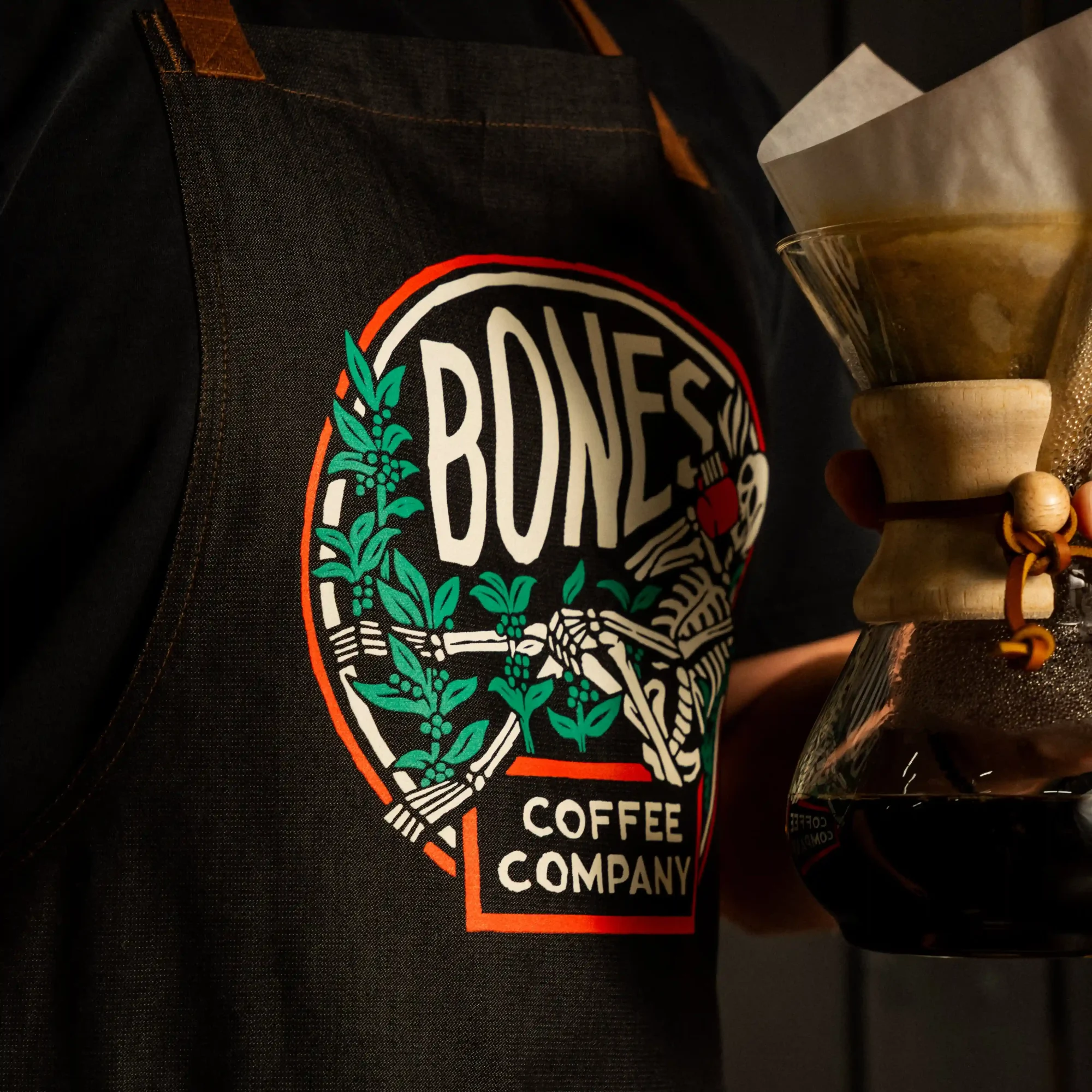 Alternative view of Bones Coffee Company Apron