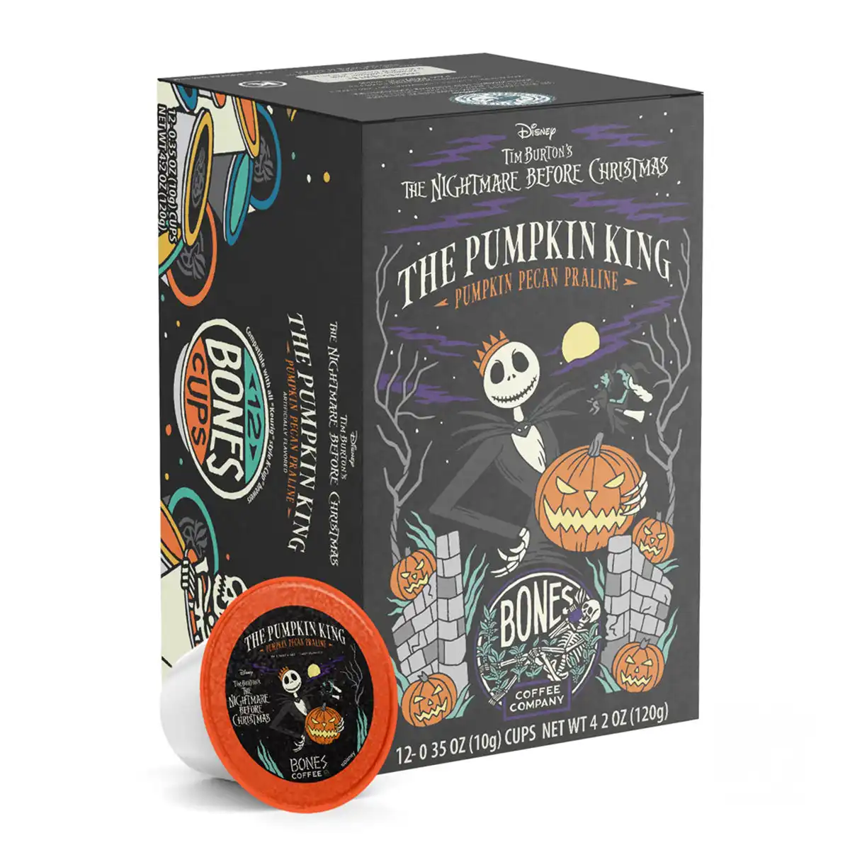 The Pumpkin King Bones Cups - 12 Count
