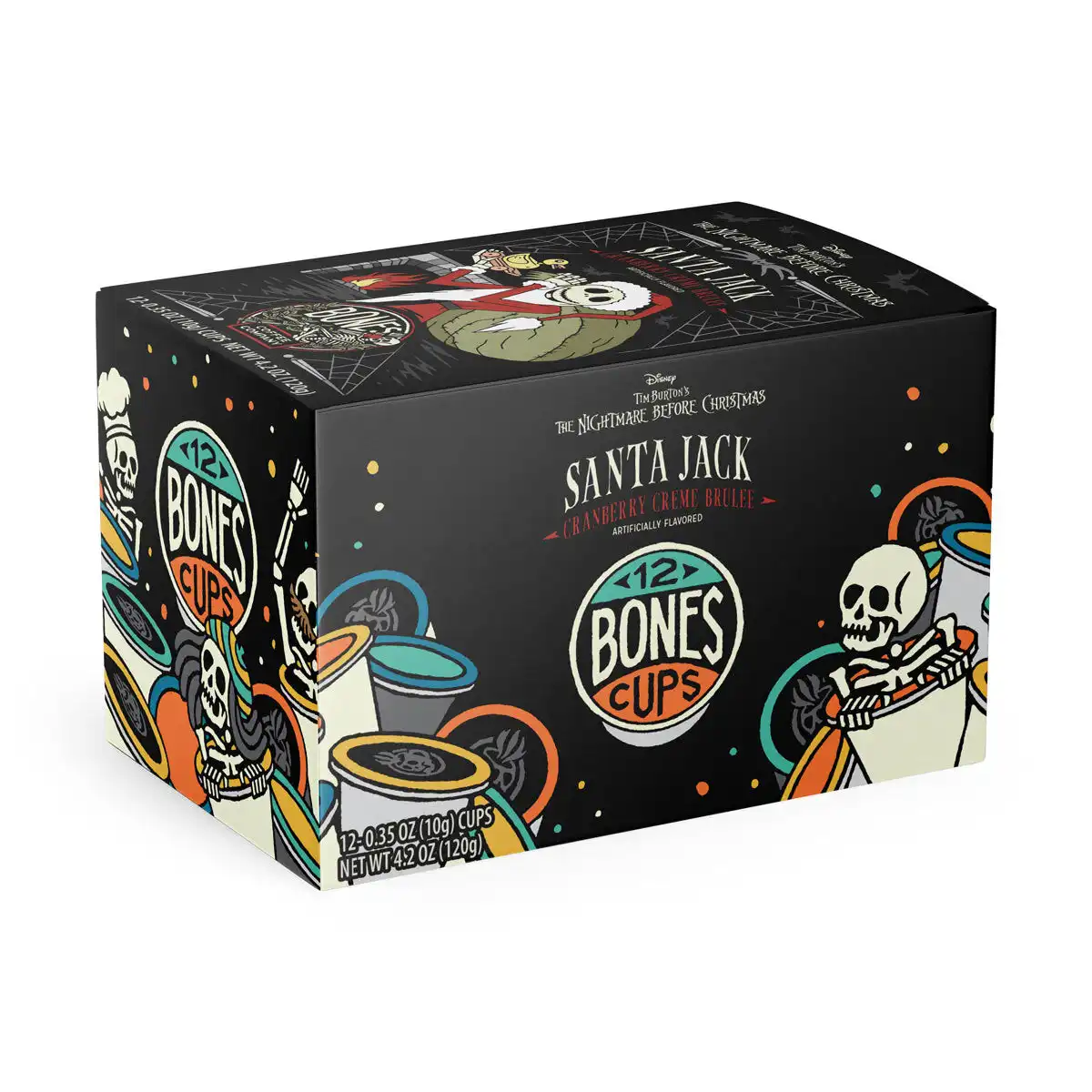 Alternative view of Santa Jack Bones Cups - 12 Count